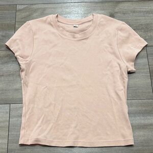 Uniqlo Women's Pink Baby Tee